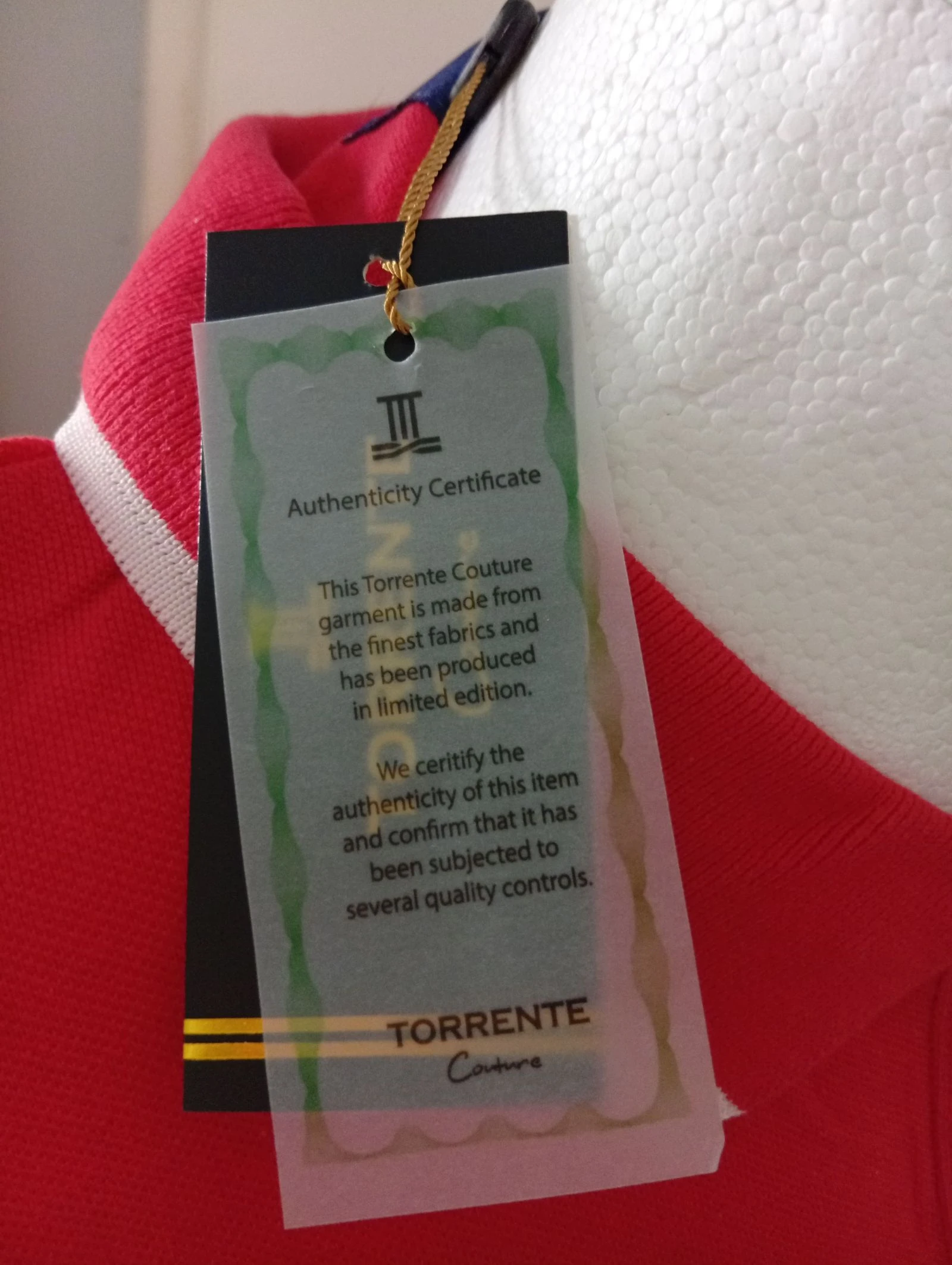 Vestido Polo con borde blanco y aberturas en la parte inferior 💯 algodón certificado de autenticidad – photo 4